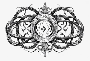 a infinity loop with the IV tattoo idea