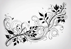 vine to wrap around arm tattoo idea