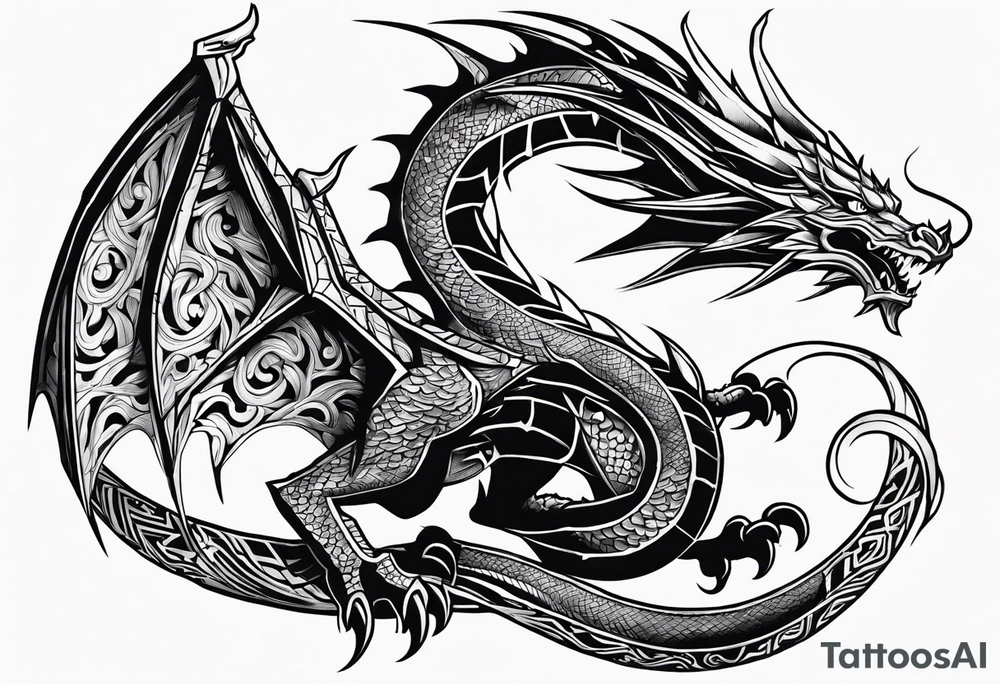 Slifer the sky dragon tattoo idea