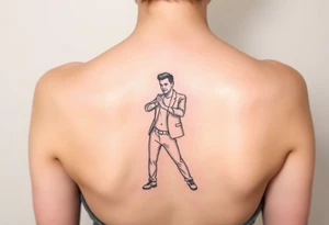 Rick Astley Never Gonna Give You Up Dance Pose tattoo idea