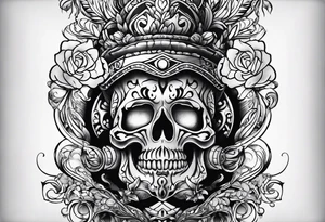 Torch and water tattoo idea
