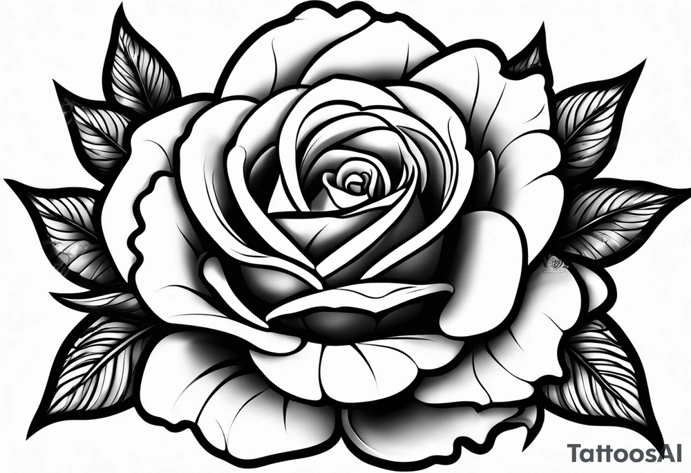 The name Josie Ann with Roses and hearts tattoo idea