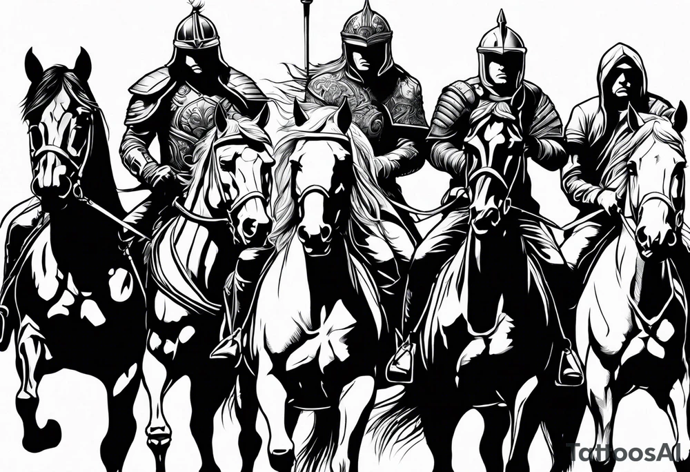 Four horsemen tattoo idea
