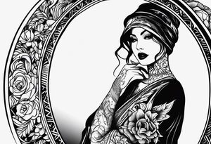 Looking at myself in the mirror tattoo idea