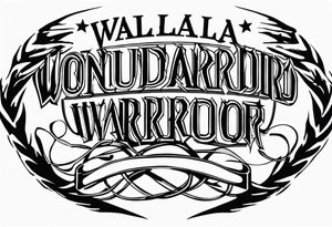 Wounded warrior valhalla barb wire tattoo idea