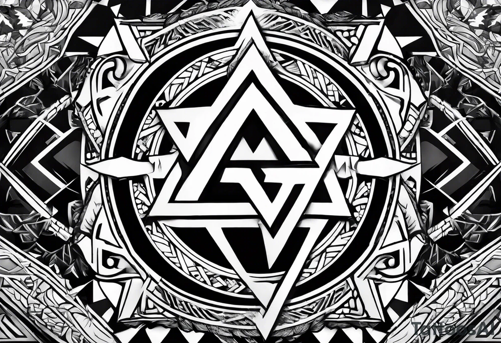 Valhalla  round 
shield axe sword valknut tattoo idea