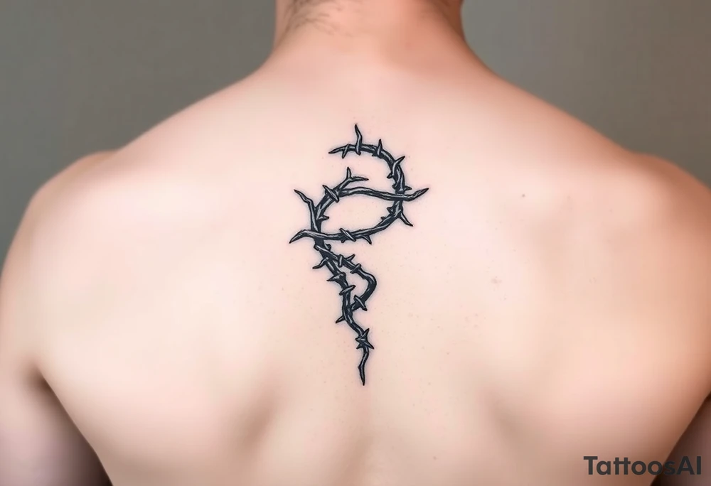 Thorn wrapped going down as a spiral tattoo idea