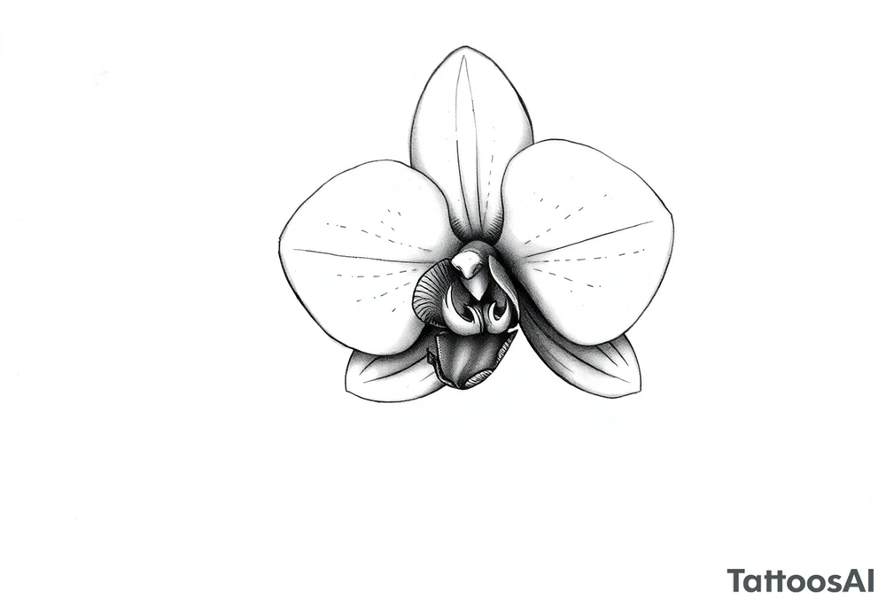Small orchid tattoo idea