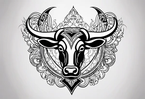 Taurus symbol, Aquarius symbol, Libra symbol, combination, family, ♉♒♎ tattoo idea