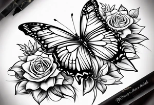 Children names stars lillies books Book fantasy butterflies halfsleeve forearm tattoo idea