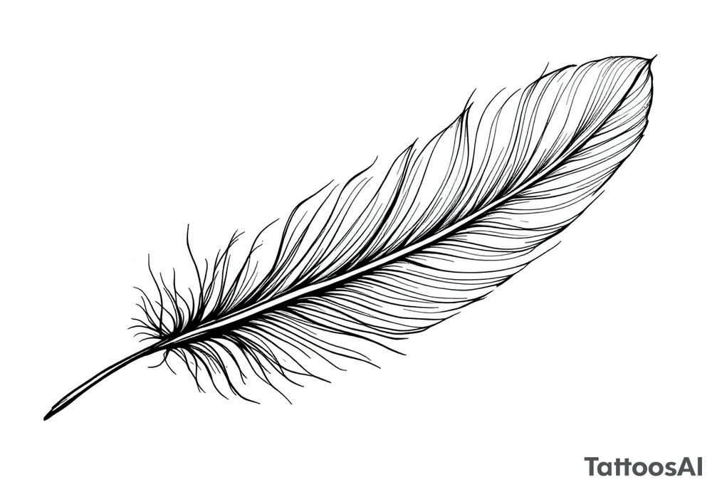 Feather tattoo idea