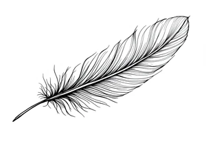 Feather tattoo idea