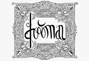 The name Hooman in farsi or tattoo idea