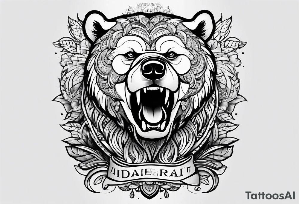 Dancing bear tattoo idea