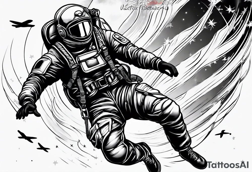 Skydiver tattoo idea