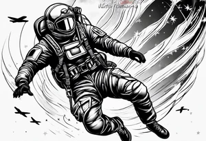 Skydiver tattoo idea