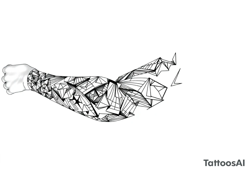 bold line ornamentaali tattoo idea