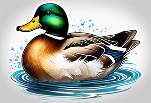 Duck crossed with a dog tattoo idea