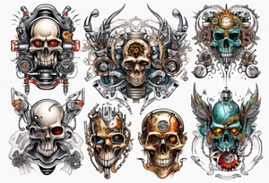 mechanical tattoo idea