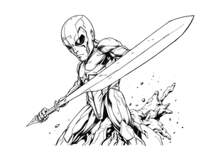 Silver Surfer comic accurate tattoo idea