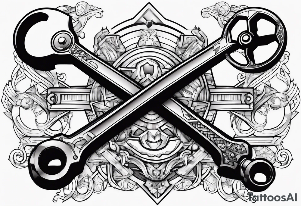 wrench and ratchet tattoo idea