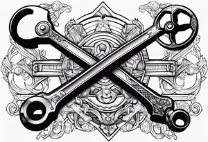 wrench and ratchet tattoo idea