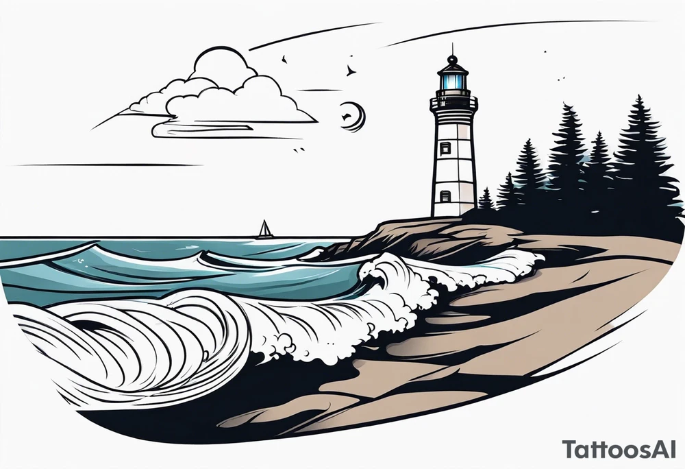 Lighthouse tattoo idea