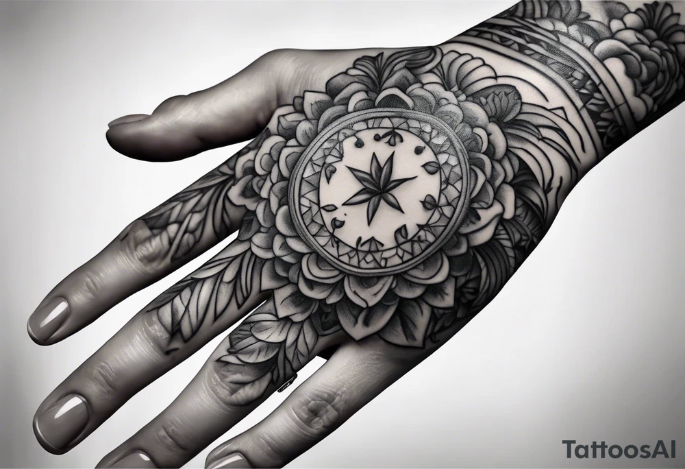 Babys hand tattoo idea