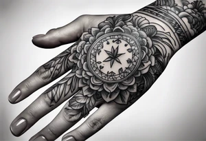 Babys hand tattoo idea