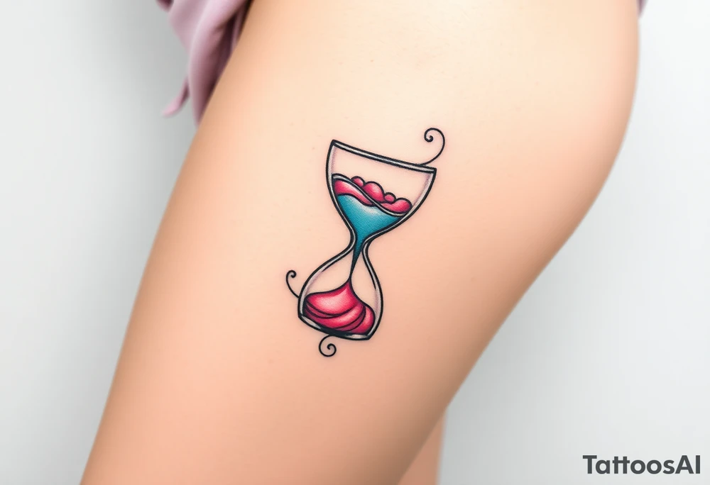 hourglass tattoo idea