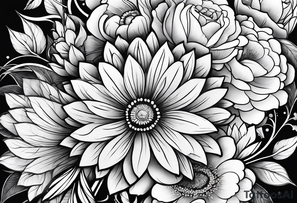 flower tattoo idea