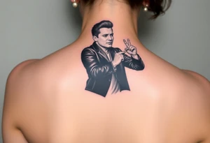 Rick Astley Never Gonna Give You Up Shaking Hands Left to Right Dance Pose tattoo idea