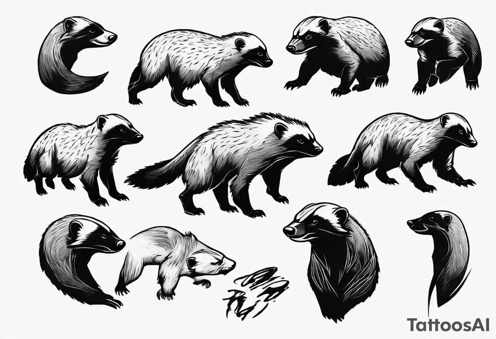 honey badger tattoo idea