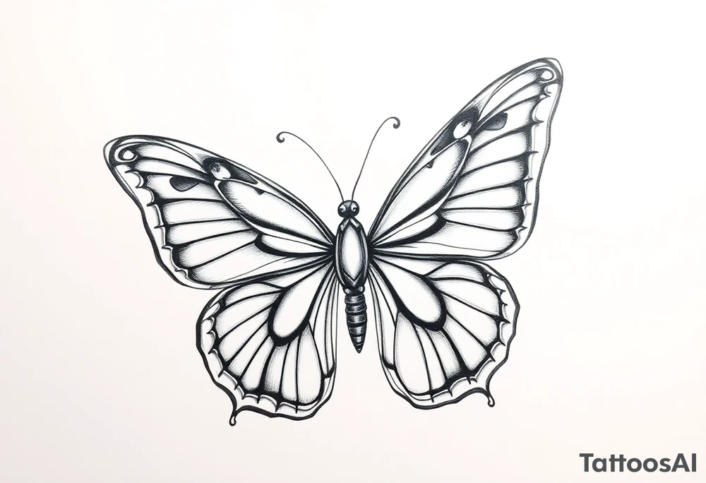 a butterfly tattoo idea