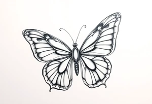 a butterfly tattoo idea