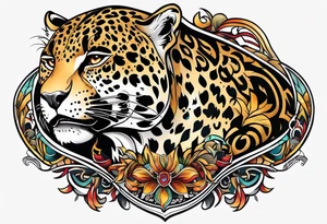 jaguar hunting tattoo idea