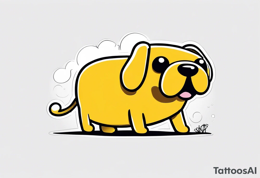 jake the dog from adventure time tattoo idea