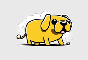 jake the dog from adventure time tattoo idea