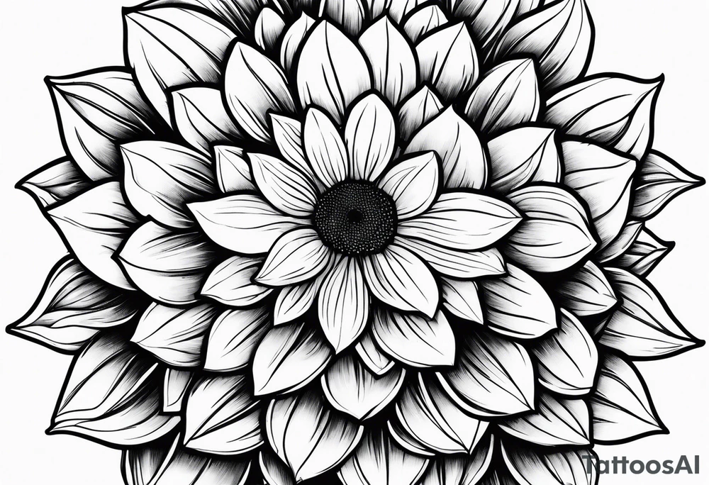 bpd, sunflowers, Daisy, mental health tattoo idea
