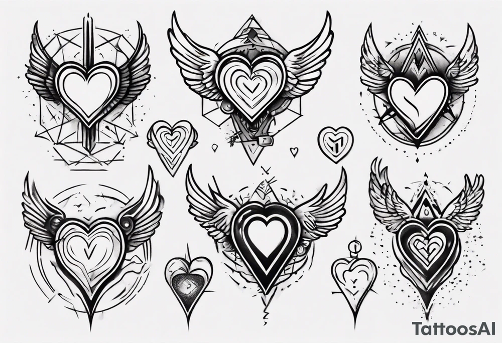 heart signal tattoo idea