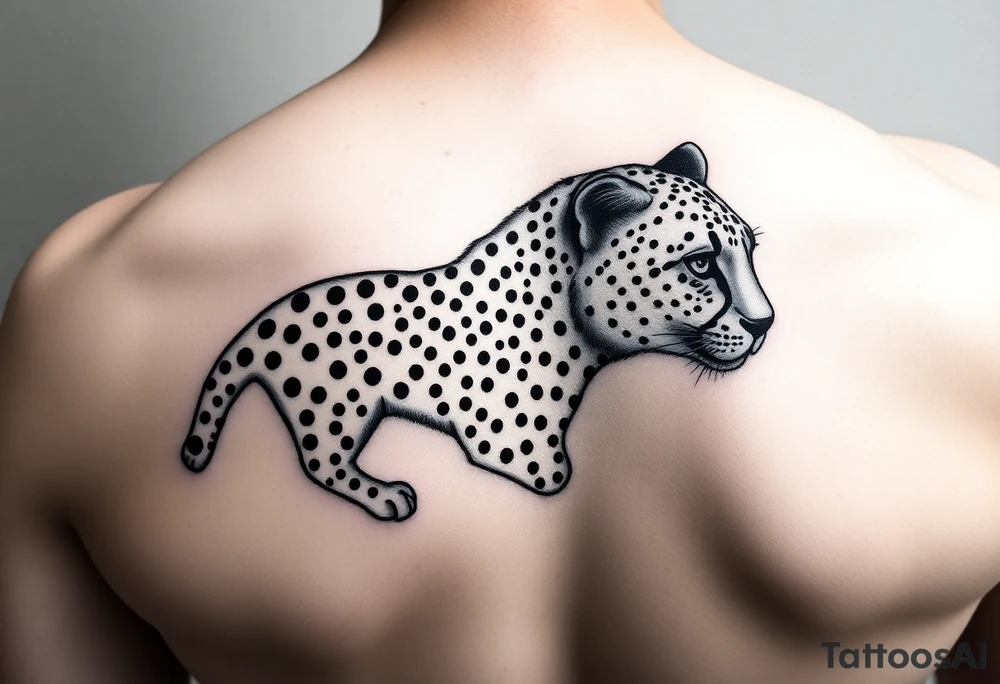 realistic cheetah tattoo tattoo idea