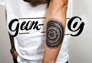 forearm tattoo that says  GenX OG tattoo idea