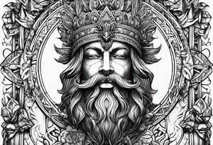 Statue kopf gebrochen tattoo idea