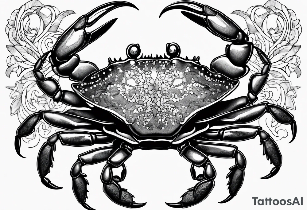 Crabs
en negro con numero 69 tattoo idea