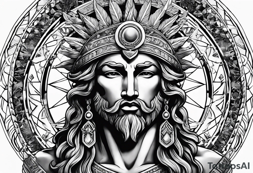 apollo
god of the sun 
with his bow tattoo idea