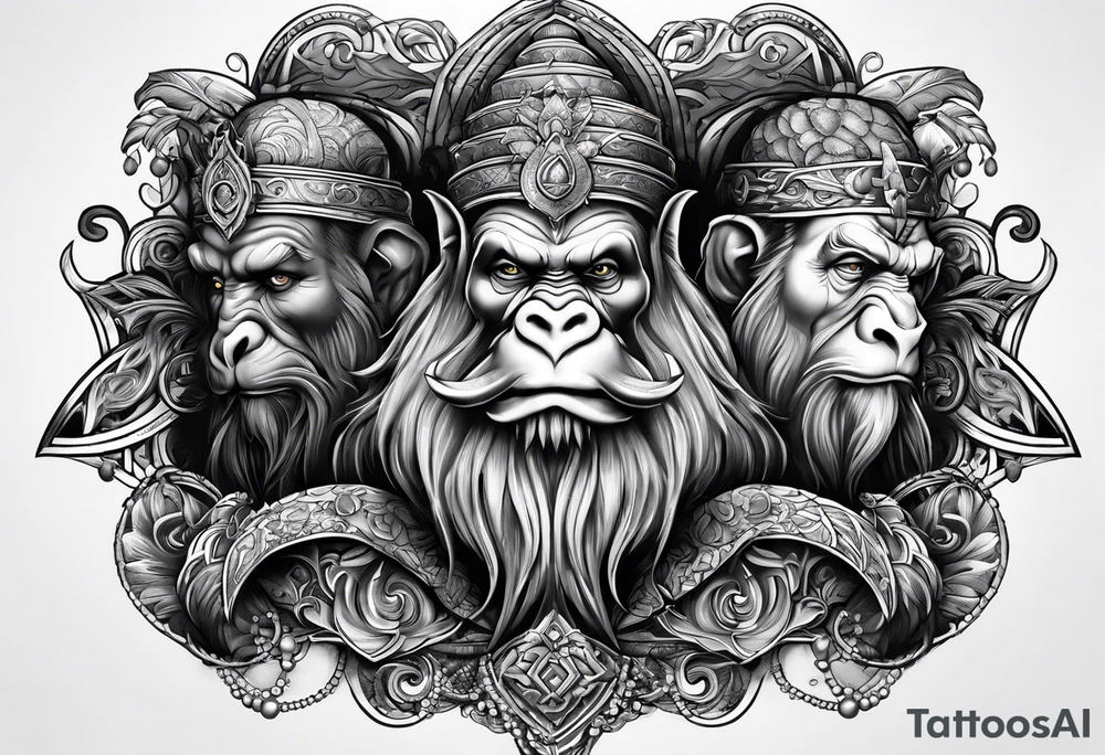 hear no evil tattoo idea