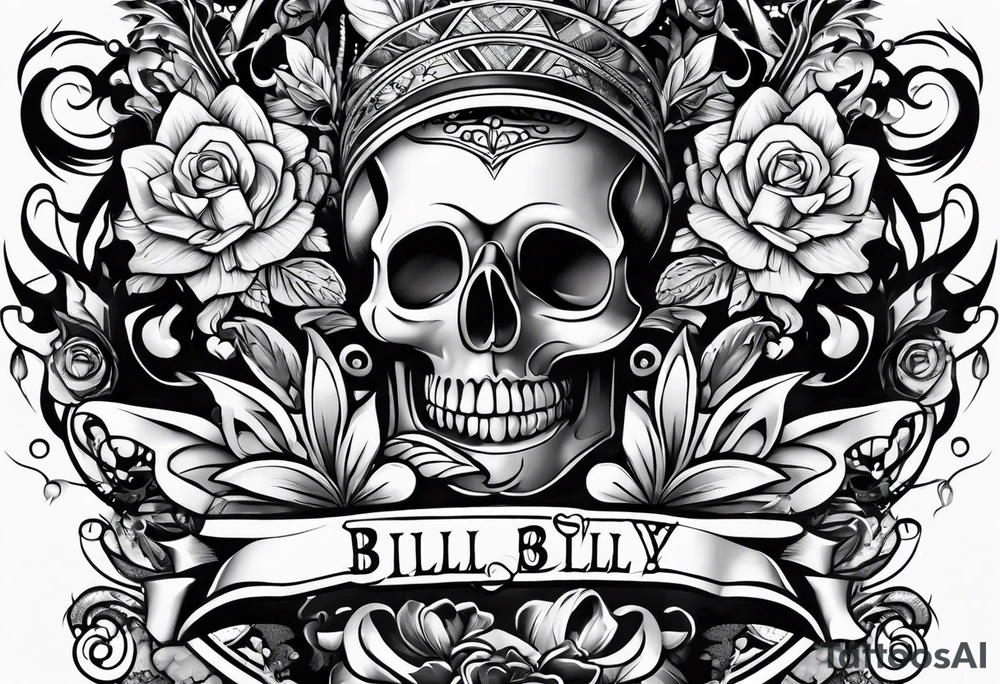 Rock a billy motive tattoo idea