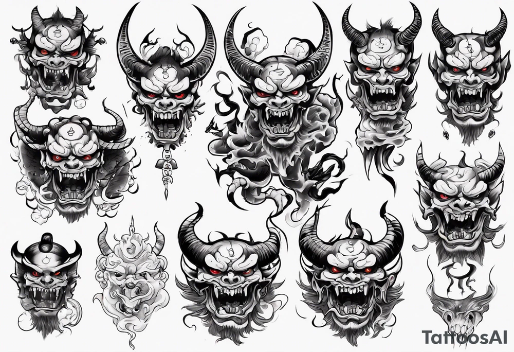 Demon tattoo idea