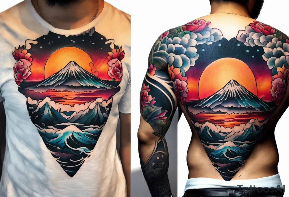 Volcán tattoo idea
