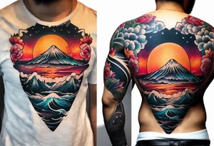 Volcán tattoo idea